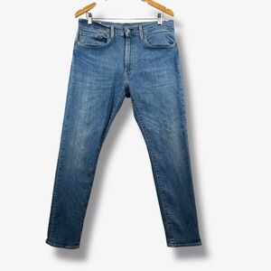 Levis Big E 512 Slim Taper Fit Jeans Mens W34 L32 Blue Denim Five Pocket Casual